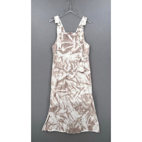 ERRANT Overall Dress Womens Small Brown Tie Dye Cotton Knit Adjustable Straps - Picture 1 of 15